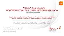 Nucala reconstitution video